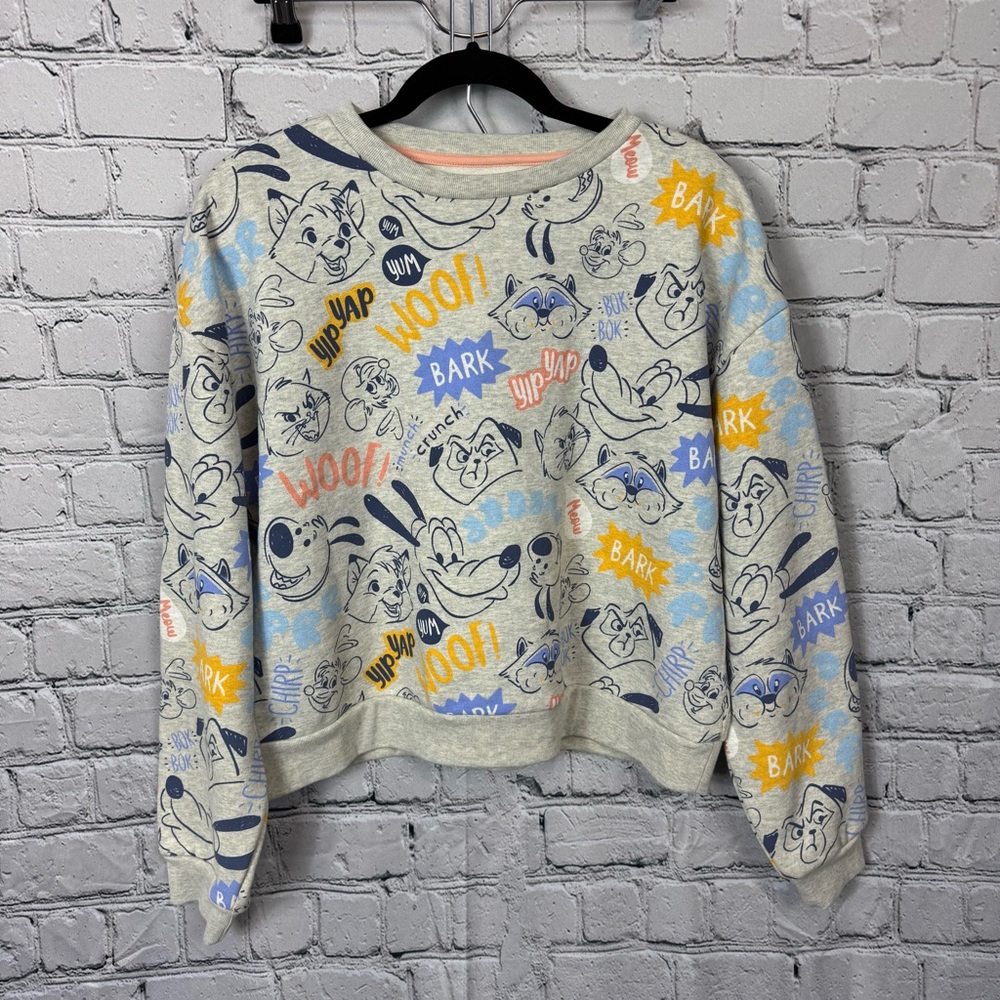 Disney Park Disney Critters Animal Women’s Gray Pullover Sweatshirt Size Medium